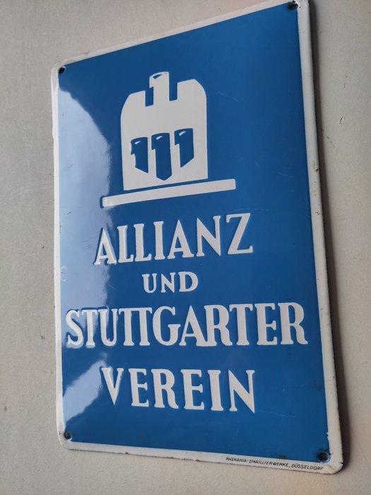 Allianz Versicherung - Emaille bord - Emaille, Antiquités & Art, Antiquités | Assiettes décoratives & Carrelages