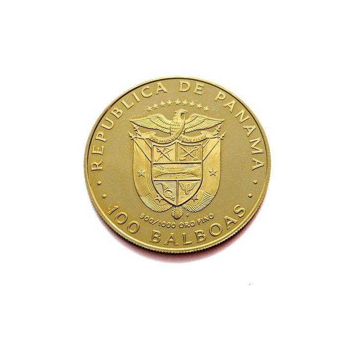 Panama. 100 Balboas 1979 golden Turtle, Postzegels en Munten, Edelmetalen en Baren