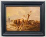 Albertus Verhoesen (1806-1881) - Landschap met koeien