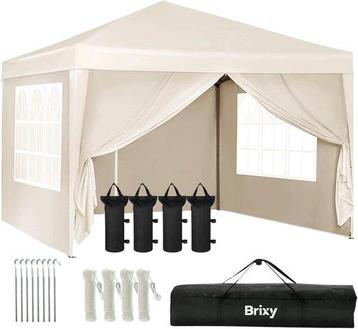 Tweedekans | Brixy Partytent - Opvouwbaar - Easy Up - 3x3m - beschikbaar voor biedingen