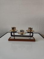 Kandelaar - Hout, Metaal - Minimalist Symetrisch