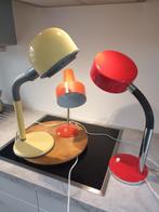 Lamp (3) - 3 Vintage/Retro Bureau Lampen - Emaille, Metaal,
