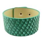Fako Bijoux® - Armband - Breed - Schubben - Turquoise, Handtassen en Accessoires, Armbanden, Verzenden, Nieuw