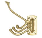 Hoedhaak Wende draaibaar messing gelakt, Huis en Inrichting, Nieuw, Overige materialen