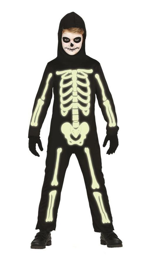 Halloween Kostuum Skelet Glow In The Dark Kind, Kinderen en Baby's, Carnavalskleding en Verkleedspullen, Nieuw, Verzenden