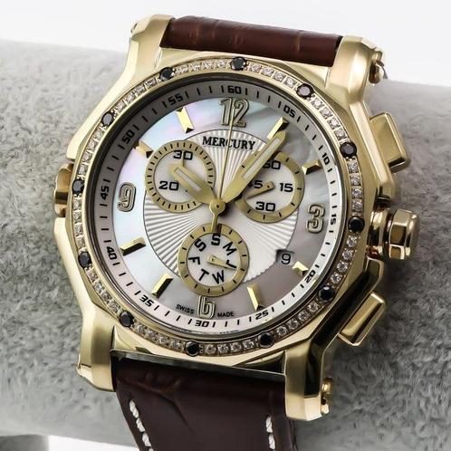 Mercury - Swiss Chronograph - ME1075-GL-S-7 - Zonder, Handtassen en Accessoires, Horloges | Heren