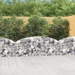 vidaXL Schanskorf gewelfd 200x30x60/80 cm gegalvaniseerd, Tuin en Terras, Verzenden, Nieuw