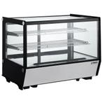 Koelvitrine | ALICE | 160L | Zwart/RVS | 0°C/+12°C |, Verzenden, Nieuw in verpakking