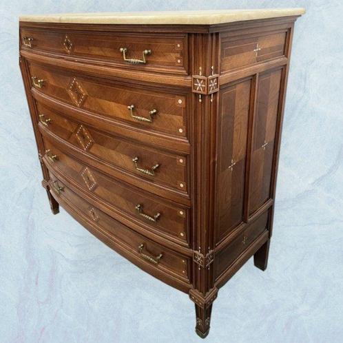 Commode - Bois, Bronze, Marbre, Nacre, Antiek en Kunst, Antiek | Overige Antiek