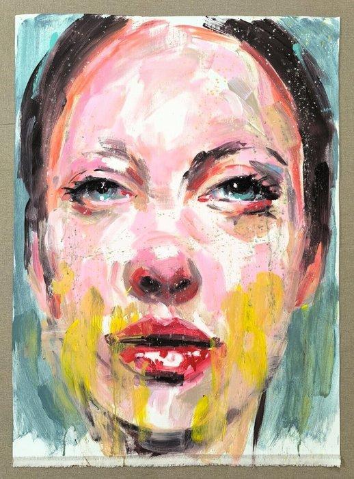 Geranio Paola - Lady Bird, Antiek en Kunst, Kunst | Schilderijen | Modern