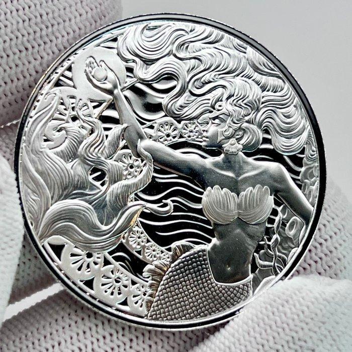 Samoa. 2 Tala 2025 – Mermaid & Pearl – 1 oz Silver Coin –, Postzegels en Munten, Munten | Europa | Niet-Euromunten