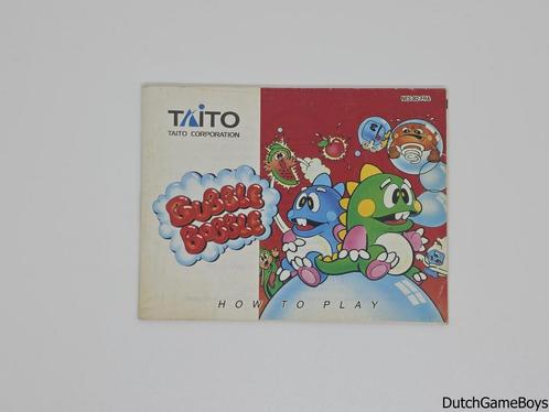 Nintendo NES - Bubble Bobble - FRA - Manual, Games en Spelcomputers, Games | Nintendo NES, Gebruikt, Verzenden