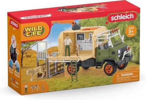 schleich WILD LIFE Speelfigurenset - Grote Reddingstruck..., Hobby en Vrije tijd, Gezelschapsspellen | Overige, Nieuw, Verzenden
