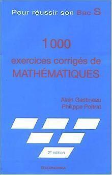 1000 exercices corrigés de Mathématiques : Pour réu...  Book, Livres, Livres Autre, Envoi