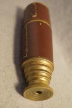 Télescope marin - Small five draw brass and leather marine, Antiek en Kunst