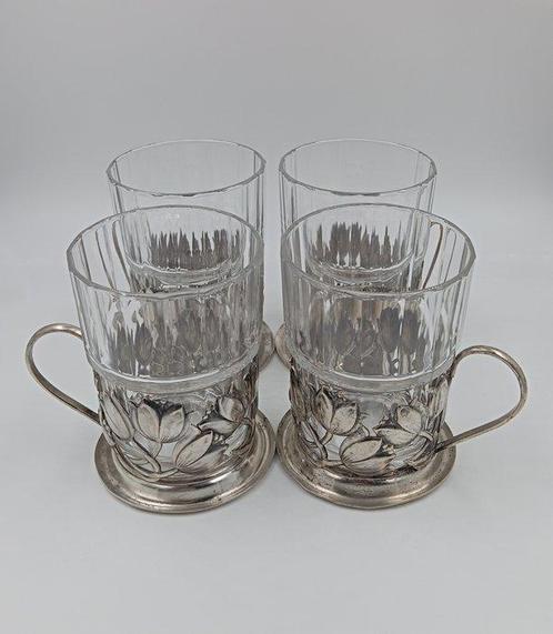Drinkglas - Verzilverd, Antiek en Kunst, Kunst | Designobjecten