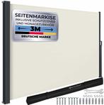 Zonnescherm - windscherm uittrekbaar - privacy- 1.8x3 meter, Verzenden, Nieuw