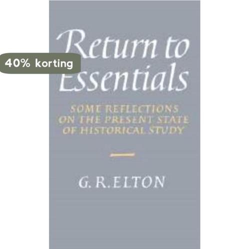 Return to Essentials 9780521410984 Geoffrey Rudolph Elton, Boeken, Overige Boeken, Zo goed als nieuw, Verzenden