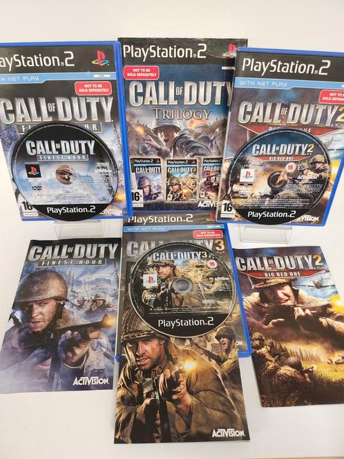 Call of Duty Trilogy Playstation 2, Consoles de jeu & Jeux vidéo, Jeux | Sony PlayStation 2, Enlèvement ou Envoi