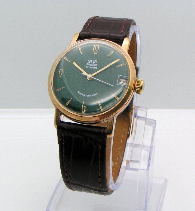 GUB Glashütte - Stossgesichert - cal. 69.1 - Sans prix de, Handtassen en Accessoires, Horloges | Heren