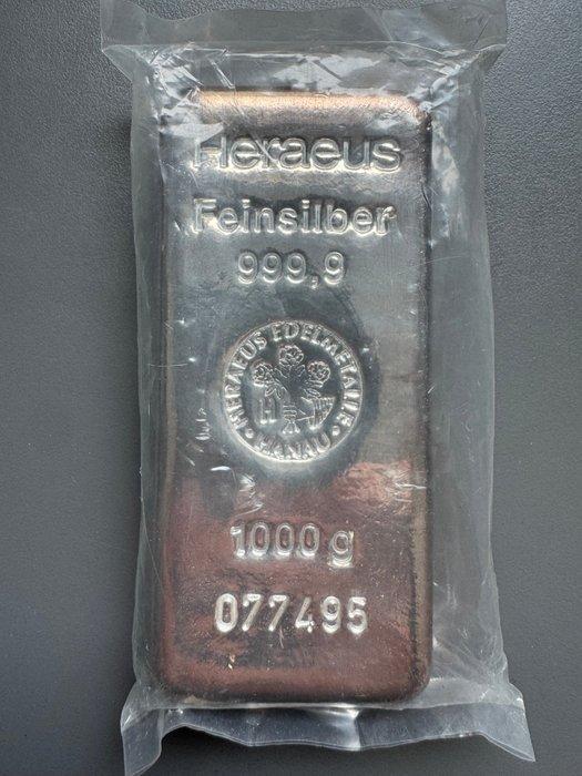 1 kilogram - Zilver .999 - Heraeus, Germany, Postzegels en Munten, Edelmetalen en Baren