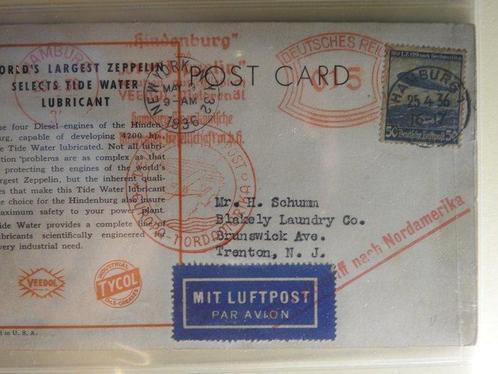 Duitsland 1936 - Hindenburg 1. Noord-Amerikaleiding, Postzegels en Munten, Postzegels | Europa | Duitsland