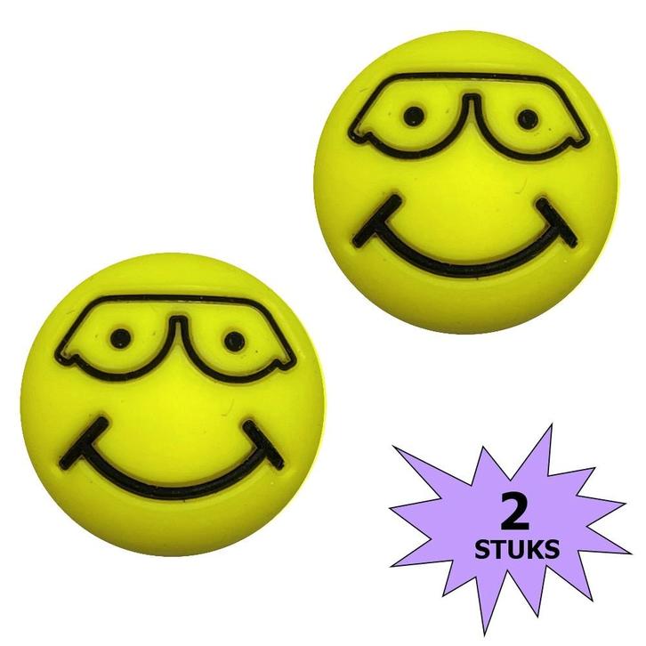 Fako Bijoux - Tennisdemper - Emoji - Cool - 2 Stuks, Sport en Fitness, Tennis, Verzenden
