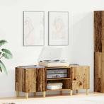 vidaXL Platenkast Oud Hout 121 x 38 x 48 cm Bewerkt hout, Verzenden, Nieuw