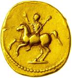 Romeinse Rijk. Domitianus (81-96 n.Chr.). Aureus Rome 73-75, Postzegels en Munten