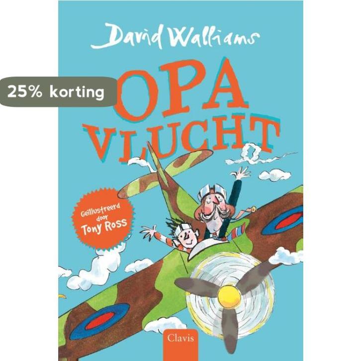 Opa vlucht 9789044826449 David Walliams, Boeken, Kinderboeken | Jeugd | onder 10 jaar, Gelezen, Verzenden