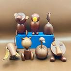 Senshukai  - Speelgoed meubels 7 Vintage wooden animals