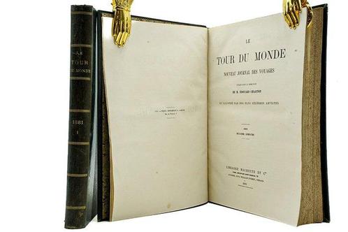 Edouard Charton - Le Tour du Monde - Nouveau journal des, Antiek en Kunst, Antiek | Boeken en Manuscripten