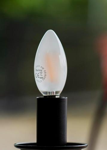 Bailey Led Filament Kaars E14 4W 2700K Dimbaar Frosted -, Verzenden