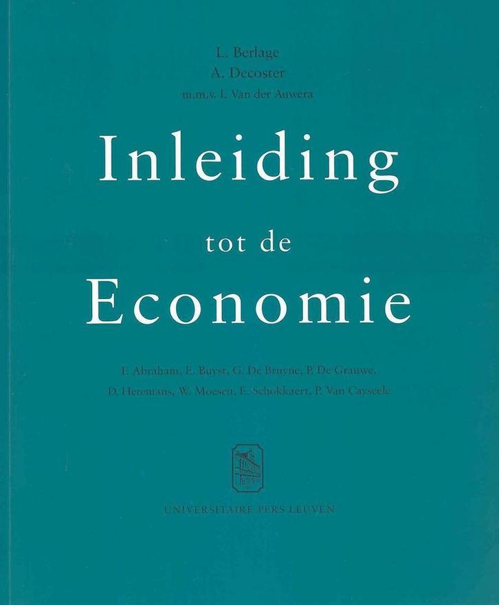 Inleiding tot de economie 9789058670588 Lode Berlage, Boeken, Economie, Management en Marketing, Gelezen, Verzenden