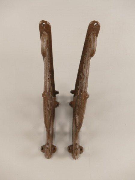 Wandplank beugel (2) - Gietijzer, Antiek en Kunst, Kunst | Designobjecten