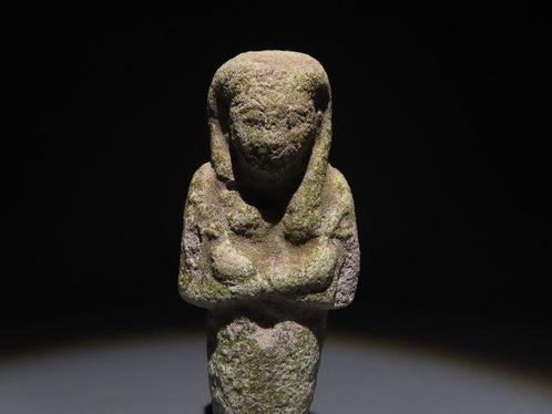 Oud-Egyptisch Faience Ushabti. Late Periode, 664 - 332, Verzamelen, Mineralen en Fossielen