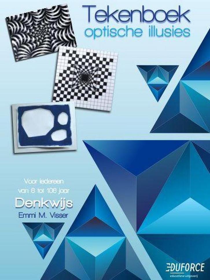Tekenboek optische illusies 9789492131966 Emmi M. Visser, Boeken, Schoolboeken, Zo goed als nieuw, Verzenden