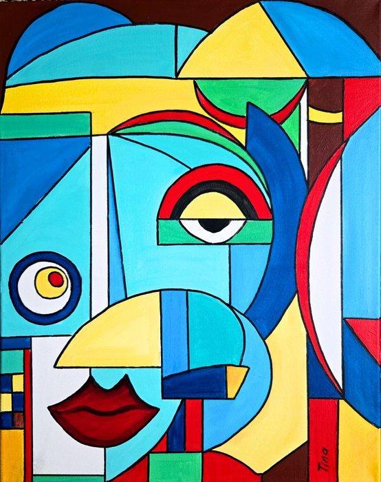 Tina Art - Pandemonium, Antiek en Kunst, Kunst | Schilderijen | Modern