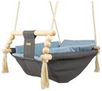 Babyschommel - max. 20 kg - grijs, lichtblauw, Kinderen en Baby's, Ophalen of Verzenden, Nieuw
