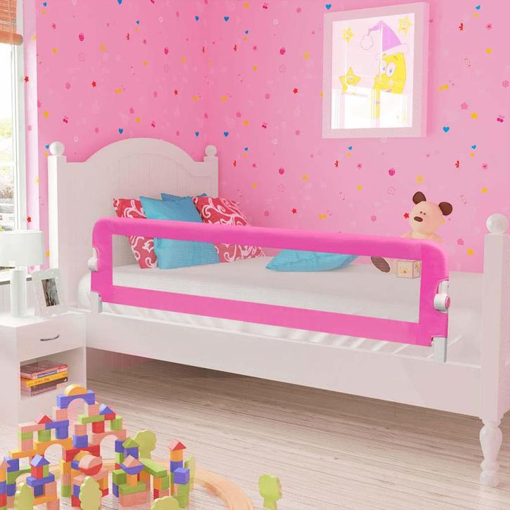 vidaXL Bedhekje peuter 150x42 cm roze, Enfants & Bébés, Barrières, Envoi