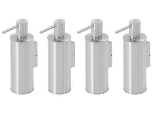 Veiling - 4x Beaux zeepdispenser staand 150ml Ulis geborstel, Huis en Inrichting, Badkamer | Badtextiel en Accessoires, Nieuw