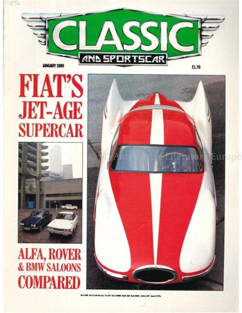 1989 CLASSIC AND SPORTSCAR MAGAZINE (01) JANUARI ENGELS, Boeken, Auto's | Folders en Tijdschriften