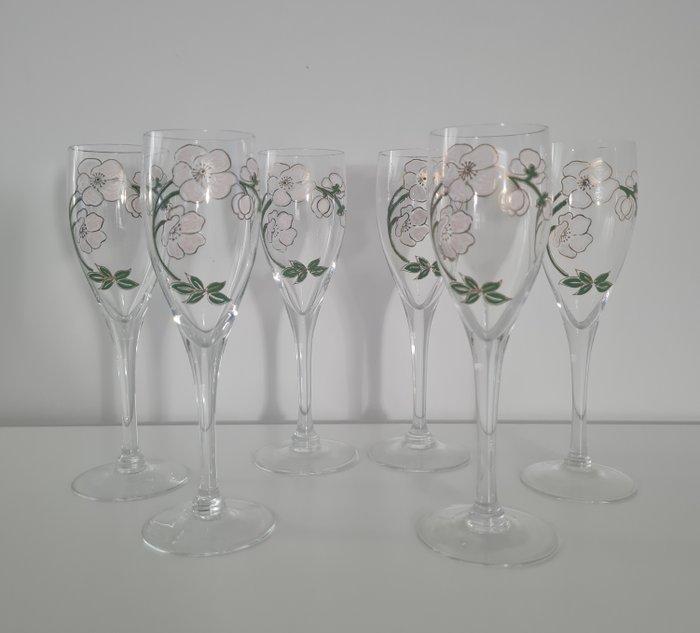 Perrier-Jouët - Emile Gallé - Champagne fluitje (6) -, Antiek en Kunst, Antiek | Meubels | Tafels