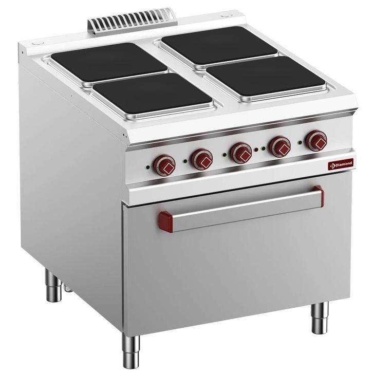 Fornuis + Oven | OPTIMA 900 | Elektrisch | 4 Kookpunten, Zakelijke goederen, Horeca | Keukenapparatuur, Nieuw in verpakking, Verzenden