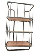 Stellingkast - Staal, Hout - Bakkersrek 73 cm 7 kg, Antiek en Kunst
