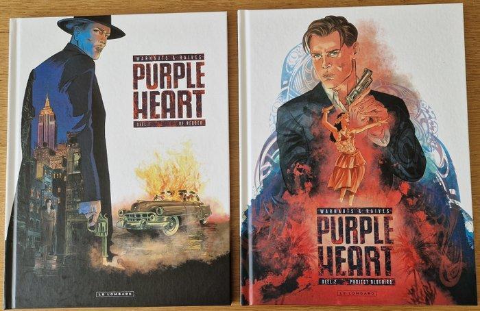 Purple Heart 1 t/m 4 - Complete reeks HC - 4 Album - Eerste, Boeken, Stripverhalen