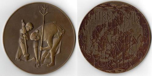 Bronze-medaille nach 1950 Landwirtschaft en Tierzucht Div..., Postzegels en Munten, Penningen en Medailles, Verzenden