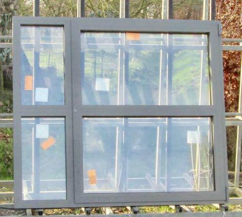 aluminium raam , chassis van 154 x 136  kwartsgrijs, Doe-het-zelf en Bouw, Raamkozijnen en Schuifdeuren
