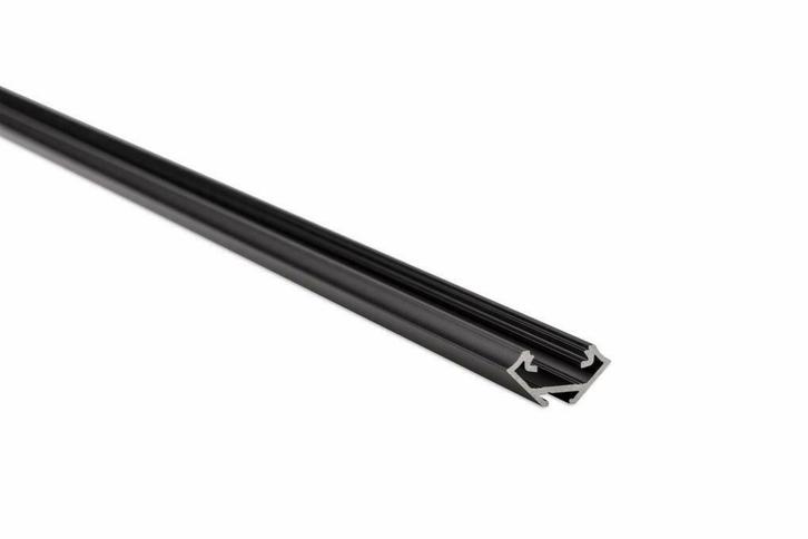 LED Profiel 1 meter - 23mm HOEK DESIGN C - ZWART, Doe-het-zelf en Bouw, Metalen, Verzenden