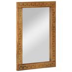 vidaXL Badkamerspiegel 50x70x2,5 cm massief mangohout en, Huis en Inrichting, Woonaccessoires | Spiegels, Verzenden, Nieuw